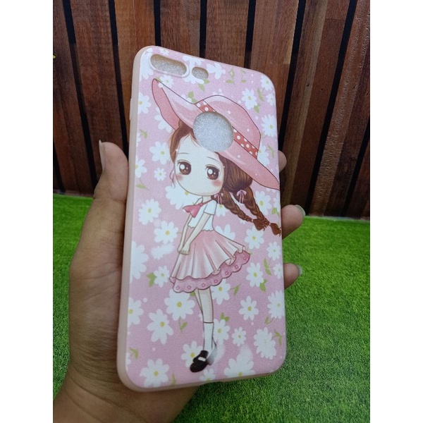 softcase gambar/ karakter, motif iphone 7+/plus/8 plus