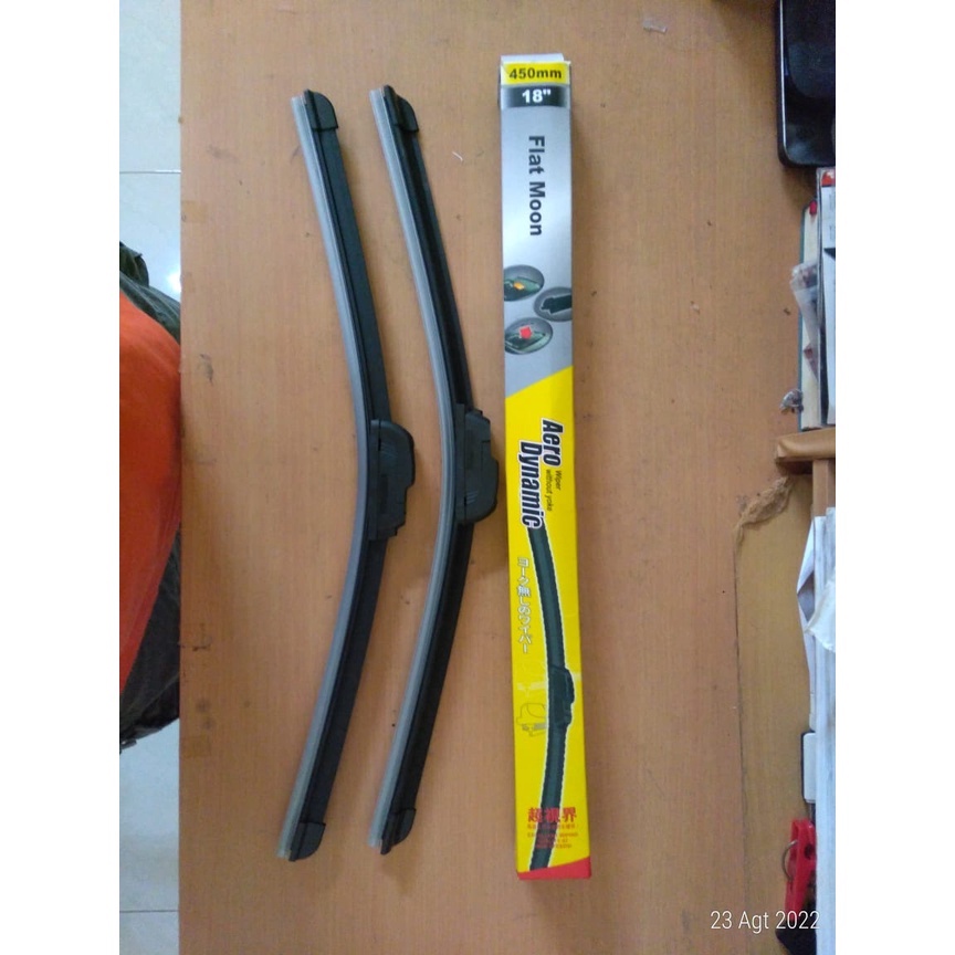 Wiper Kipas Kaca - Flat Moon Banana Aerofit Framles Pisang - Harga untuk satu 1pcs