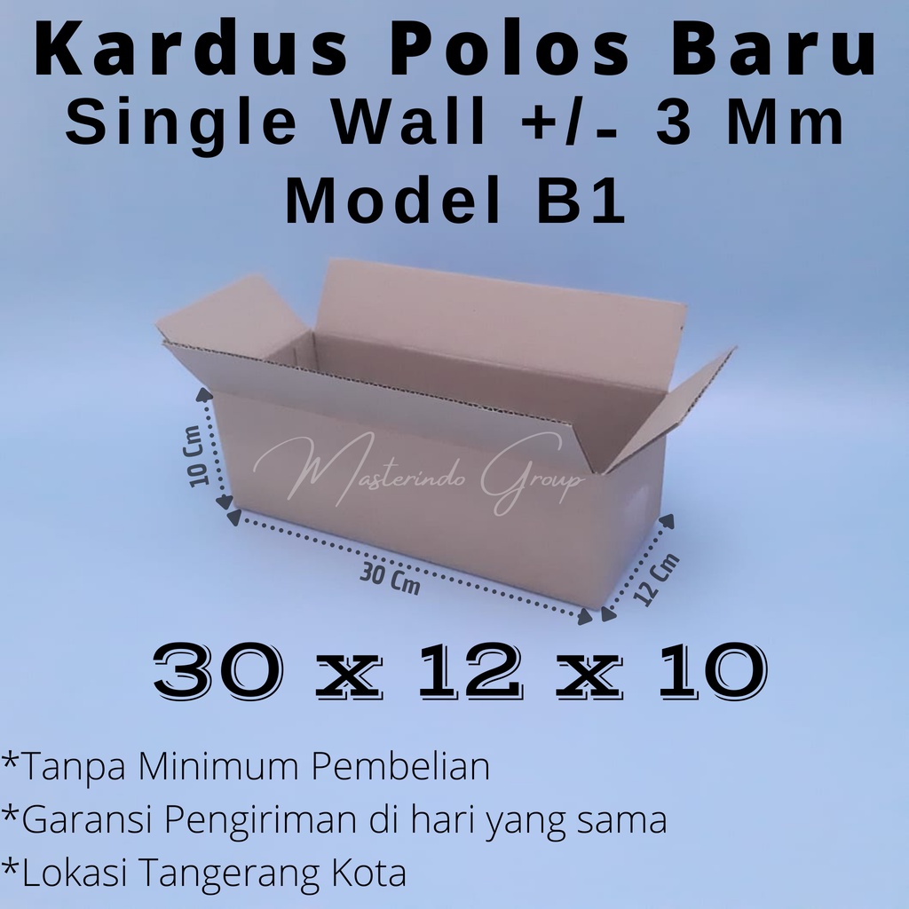 

Kardus Polos 30x12x10 Cm