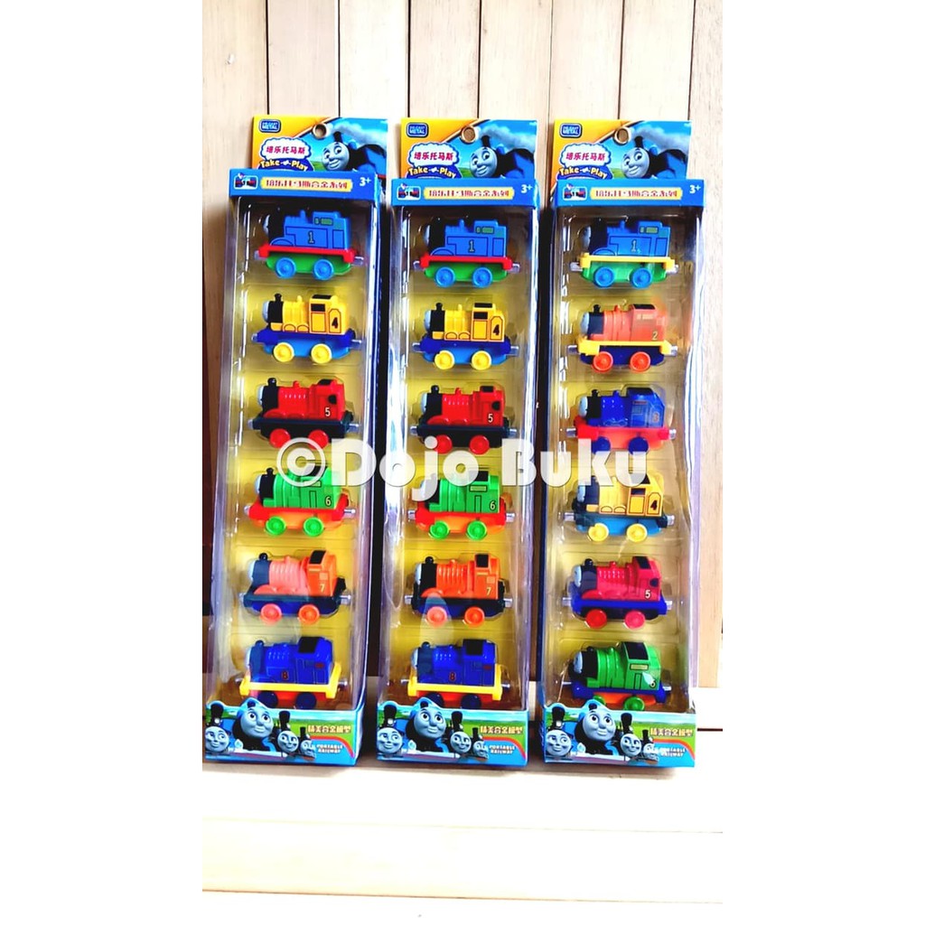 Thomas &amp- Friends Die Cast Set 6 Kereta Besi Magnet