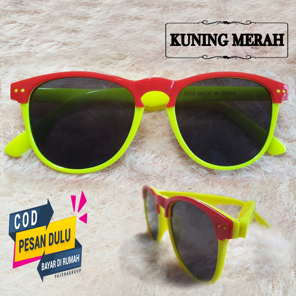 COD Kacamata Hitam Anak Perempuan Laki Kacamata Fashion Anak Sunglasses Kids Style Terbaru