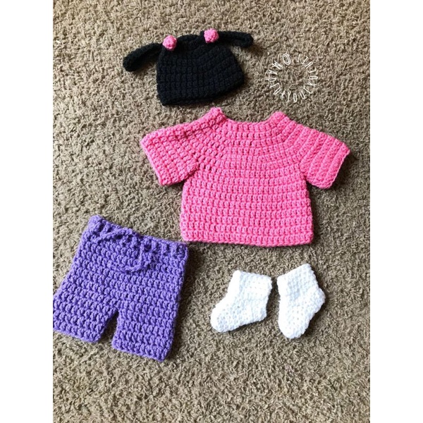 kostum rajut bayi monster inc/boo