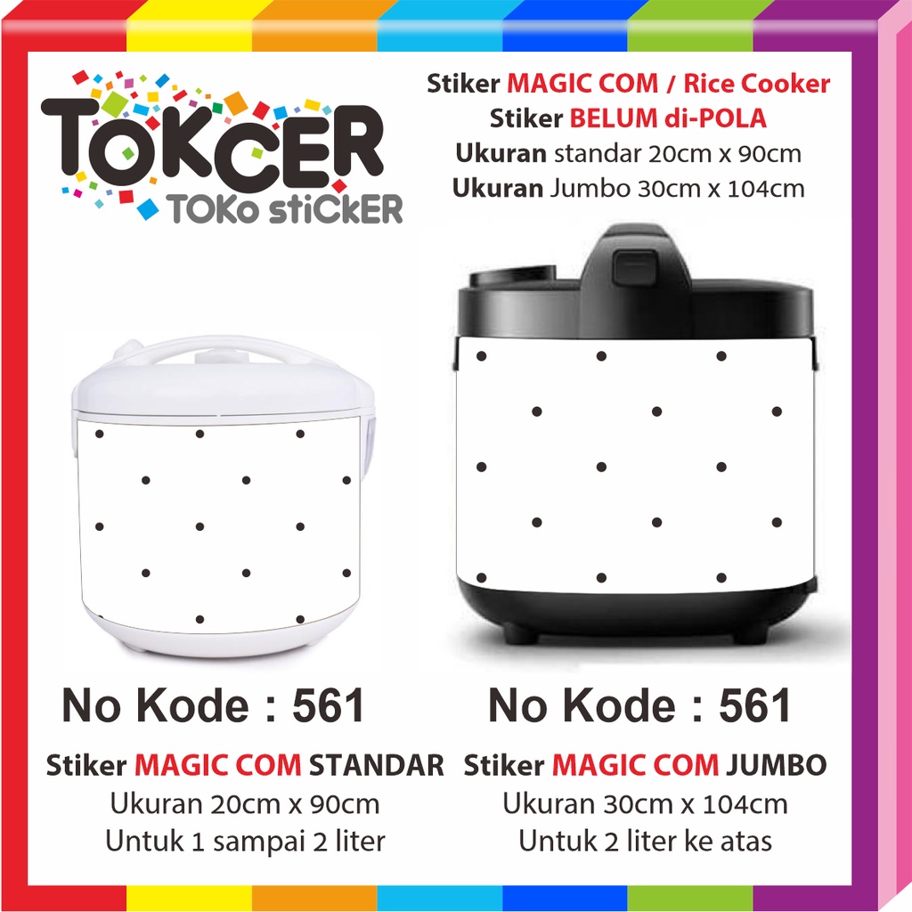 Stiker MAGIC COM / Rice Cooker POLKADOT