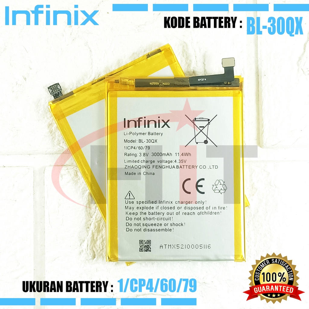 Baterai Battery INFINIX HOT S / HOT S PRO X521 BL-30QX