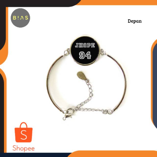 KPOP GELANG BTS JHOPE MEMBER BAHAN ALLOY PREMIUM