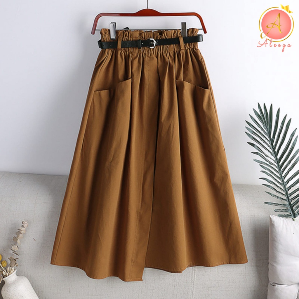 ALEEYA Rok Suede 7/8 / Juwita Midi Skirt Suede (2514)