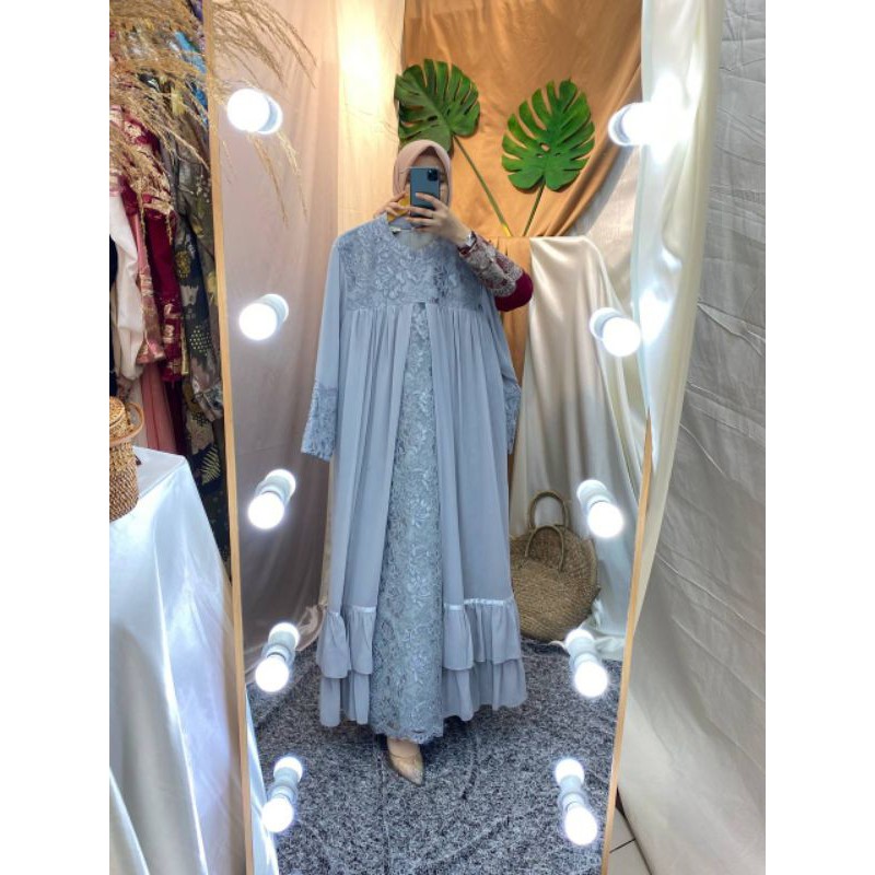 Nana Dress - Gamis Mewah - Gamis Pesta - Gamis Tille - Gamis Brukat - Tanahabang collection