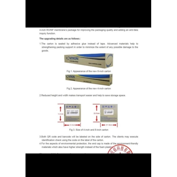 Membrane Vontron ULP 21- 4040 / vontron 4040