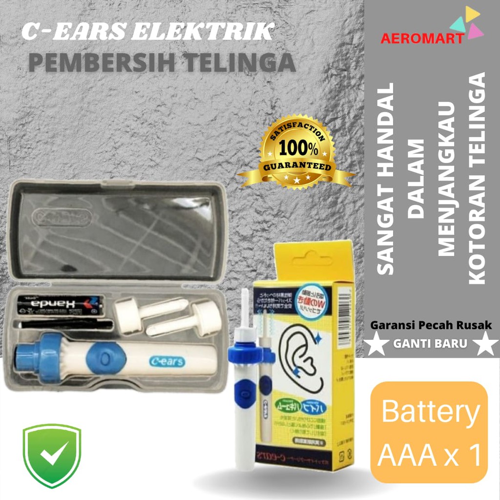Alat Pembersih Penyedot Kotoran Telinga Korek Kuping Elektrik Anak Bayi Aman Terbaik Berkualitas