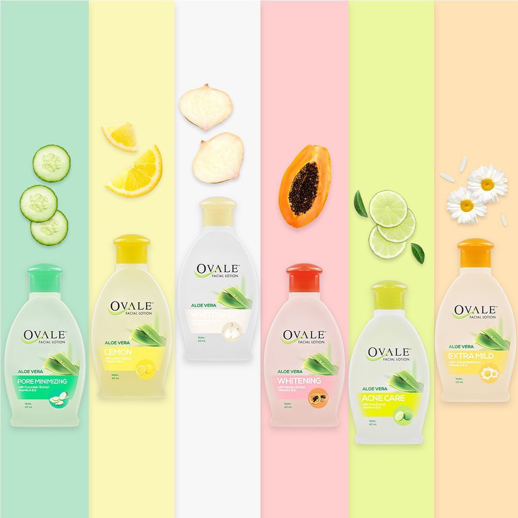 ⭐BAGUS⭐ OVALE FACIAL LOTION | Cleanser Wajah 60 / 100 / 200ml