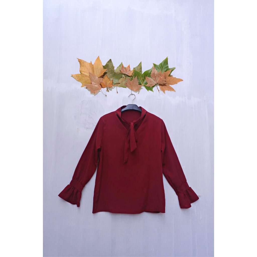 Blouse Merah Maroon
