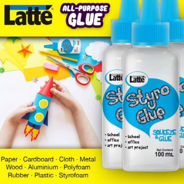 

[DISCOUNT HVJ95] Lem Latte Styro Glue / UHU / 100ml / Twist Terkini