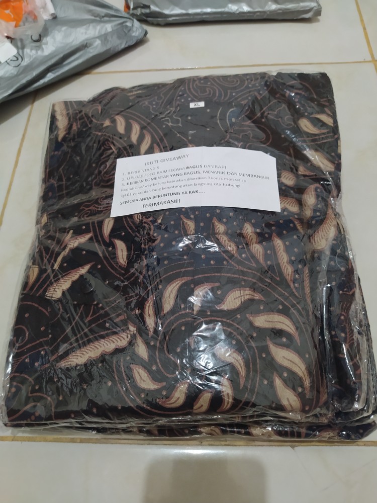 Kemeja Batik Pria Modern Lengan Panjang Casual Modis Slim Fit Trendy Masa Kini Ol 162