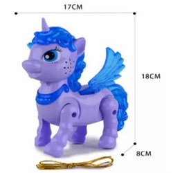 Mainan anak unicorn kuda poni  bisa berjalan / ada lampu dan suara