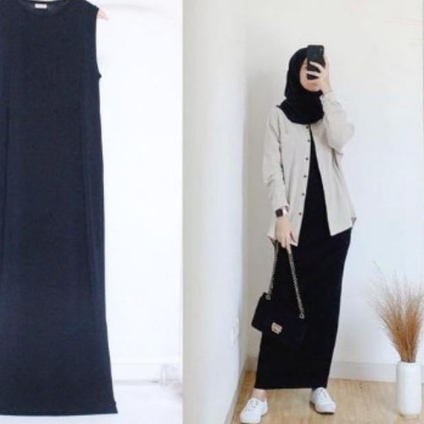 Dress Inner Span | baju muslim wanita atasan Outfit ngampus | baju murah wanita | fashion wanita mus