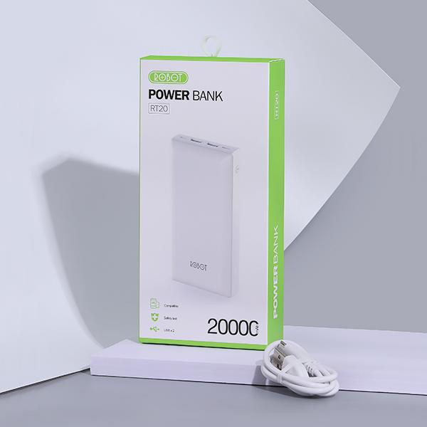 Power Bank Terbaik Murah Fast Charging Terlaris Bisa COD Mini E1W8 POWER BANK ORI ROBOT RT20 20.000m