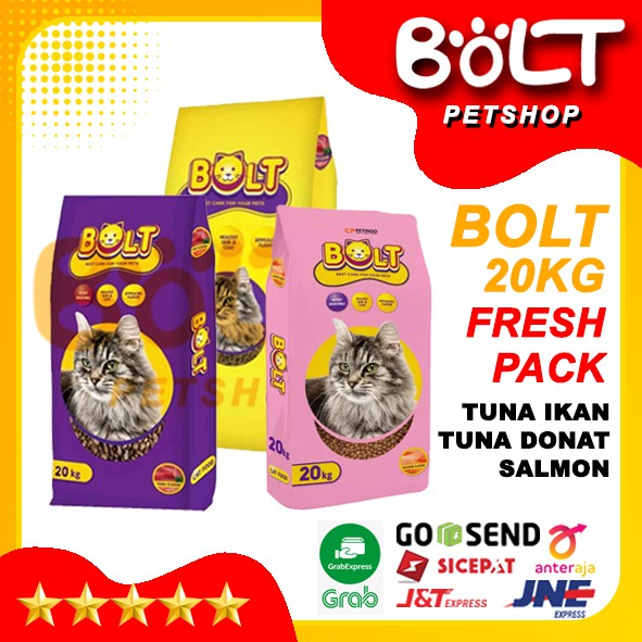 BOLT CAT 20kg Makanan Kucing BOLT Cat 20kg [GOJEK-GRAB]