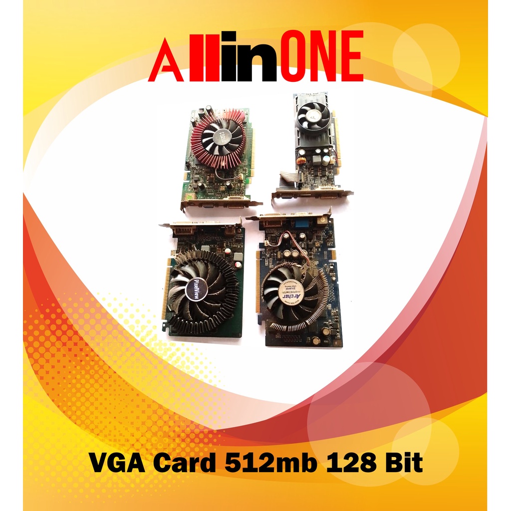 Vga Card 512mb 128bit Merk Campur