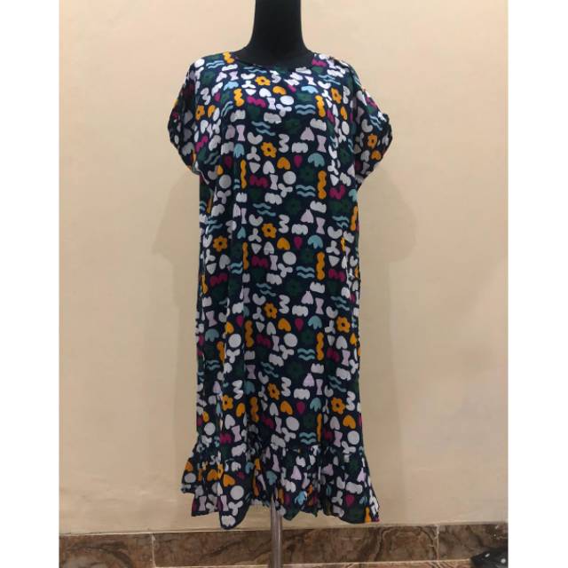 Daster ruffle. Daster kekinian. Daster bandung. Daster murah. Daster rayon. Homedress