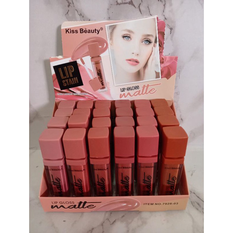 PROMO PER BOX!! LIPGLOSS KISS BEAUTY MATTE VELVET BEST SELLER 70082