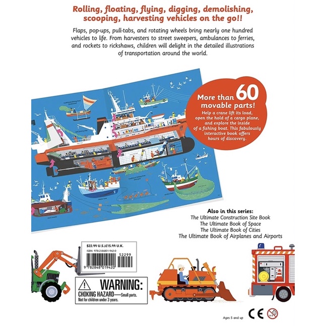 Usborne The Ultimate Book of Vehicles from Around the World - Imported English Education Book - Buku Impor Edukasi Anak