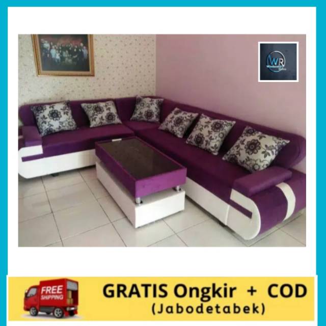 Jual Sofa L Sudut Jumbo Mewah Murah Dan Nyaman Indonesia Shopee Indonesia