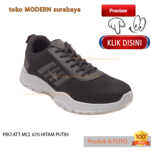 PRO ATT MCL 670 HITAM PUTIH Sepatu sekolah anak snekers casual