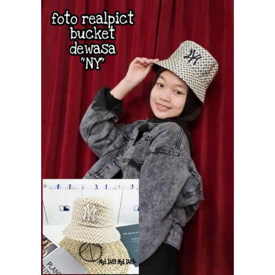 Bucket dewasa topi bucket hats sublim NY/D*OR