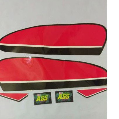 striping tangki cb merah - Striping cb 100 merah set