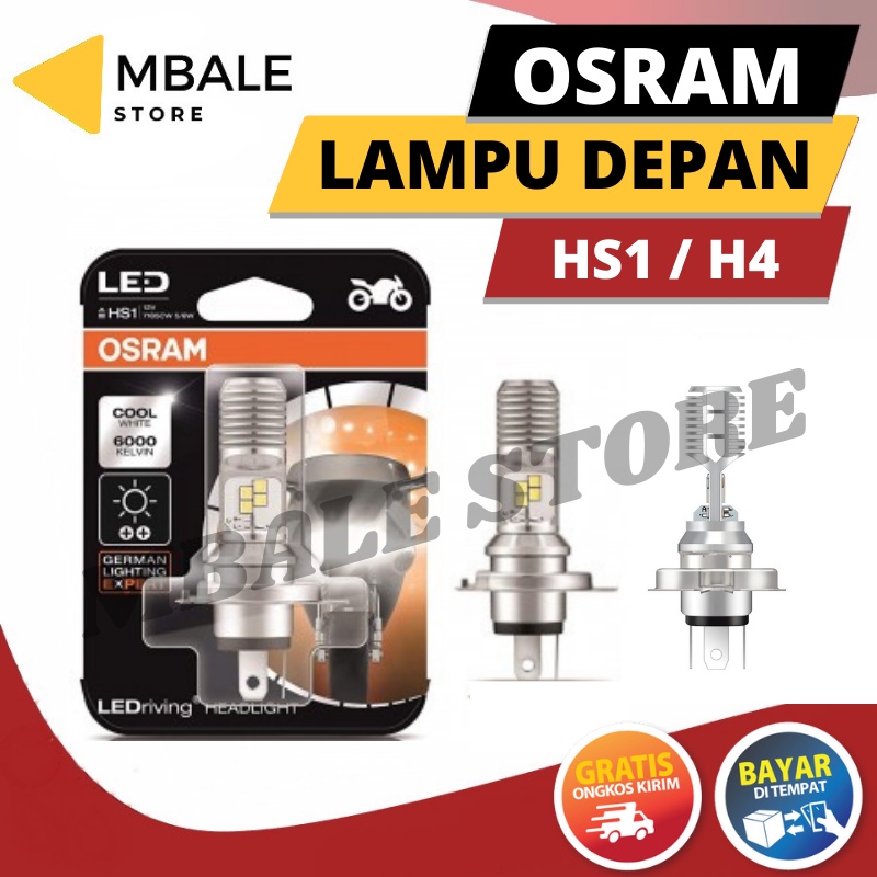 Lampu Depan Led Original OSRAM H4 / HS1 Kaki 3