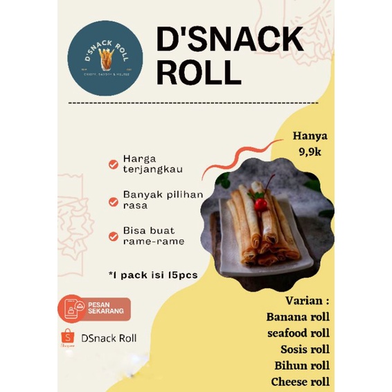 

(termurah)ANEKA SNACK ROLL
