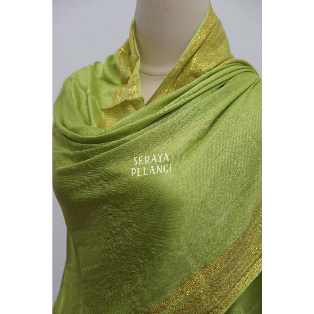 Pashmina Polos Garis Metalik | Selendang | Scarf | Syal | Shawl | Pasmina | Souvenir | Hadiah | Gift | Aksesoris Fashion | Import Quality | Grosir Murah