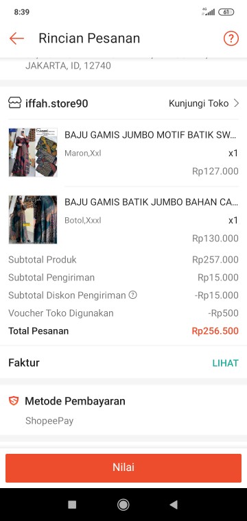 Baju Gamis Batik Jumbo Bahan Calvin Jeans Ld 130 Gamis Mutiyah