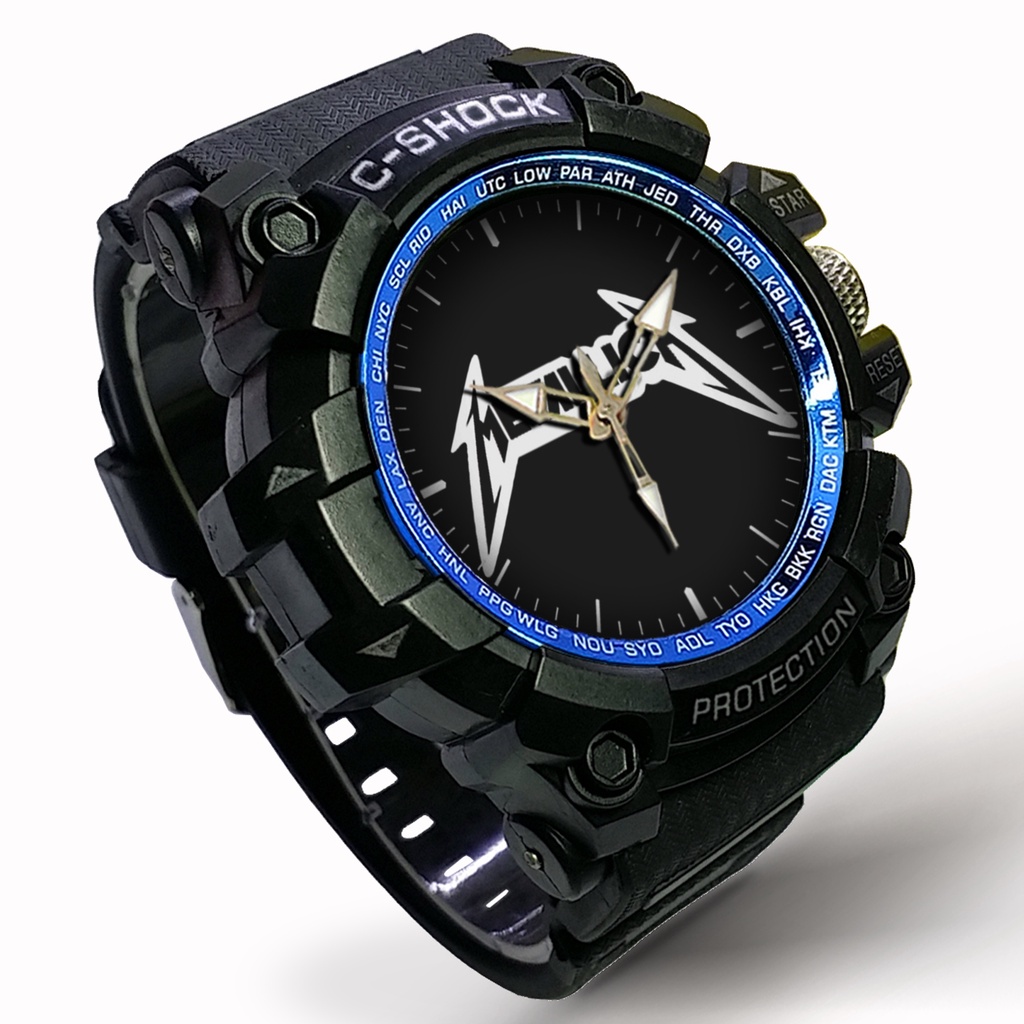 Jam Tangan Metallica Outdoor Anti Air #Hitam