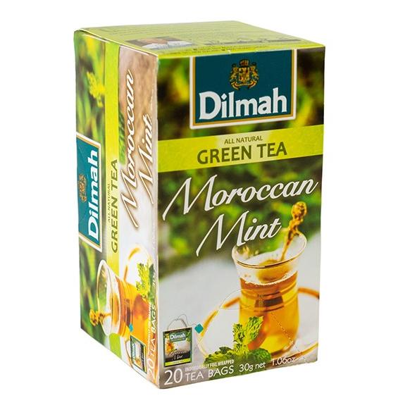 

Dilmah All Natural Green Tea Moroccan Mint 20 Tea Bags 30 g