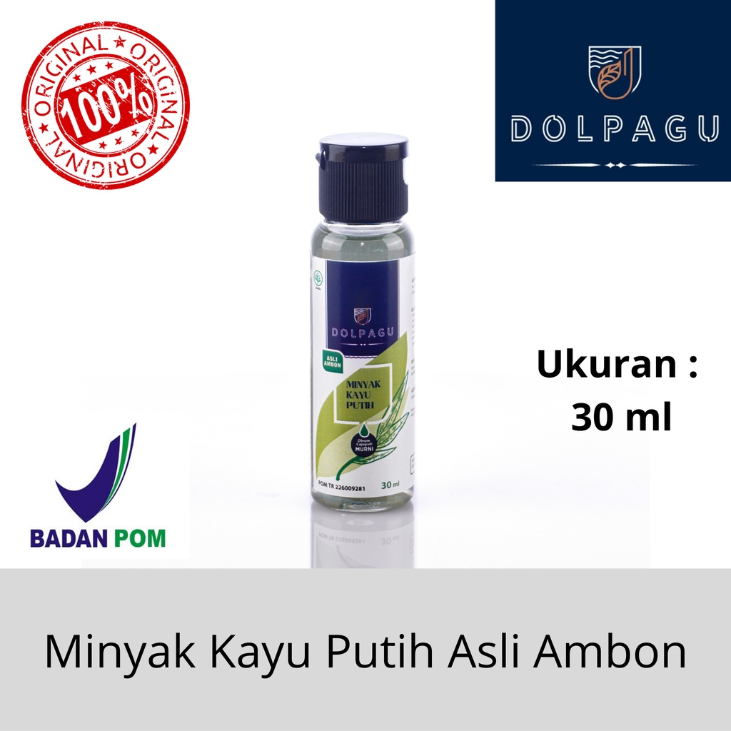 [BPOM] Minyak Kayu Putih Asli Ambon Pulau Buru Dolpagu - 30ml 30 ml Botol Plastik Tetes [BPOM]
