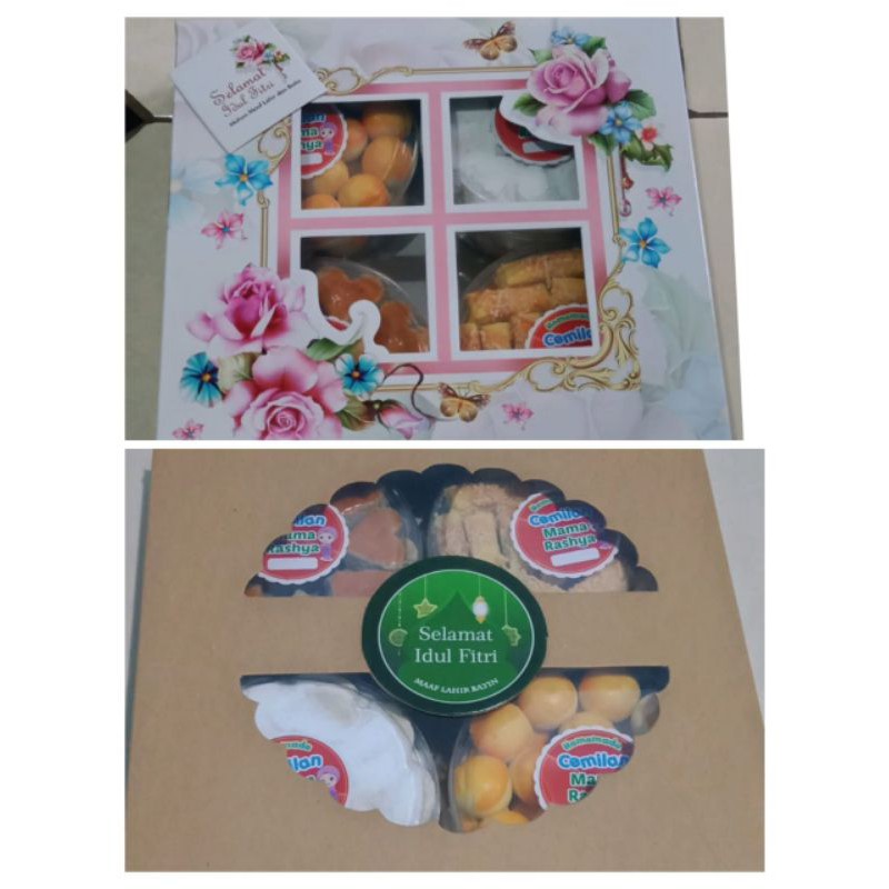 

kue kering paket lebaran isi 4toples