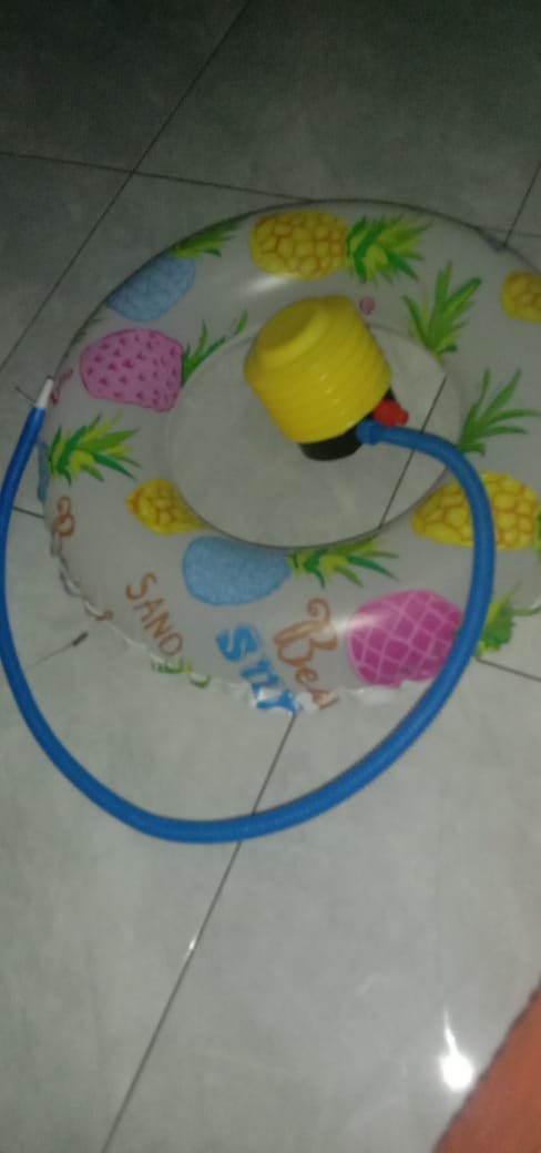 Pompa Angin Injak Kaki Manual Foot Air Pump / Alat Pompa Injak Kuning Bestway