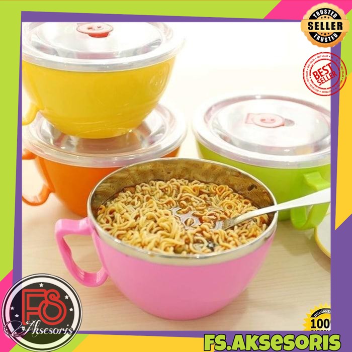 New / Promo / Mangkok / Tutup / Stainless / Stainless Steel / Korean / Bowl / Murah