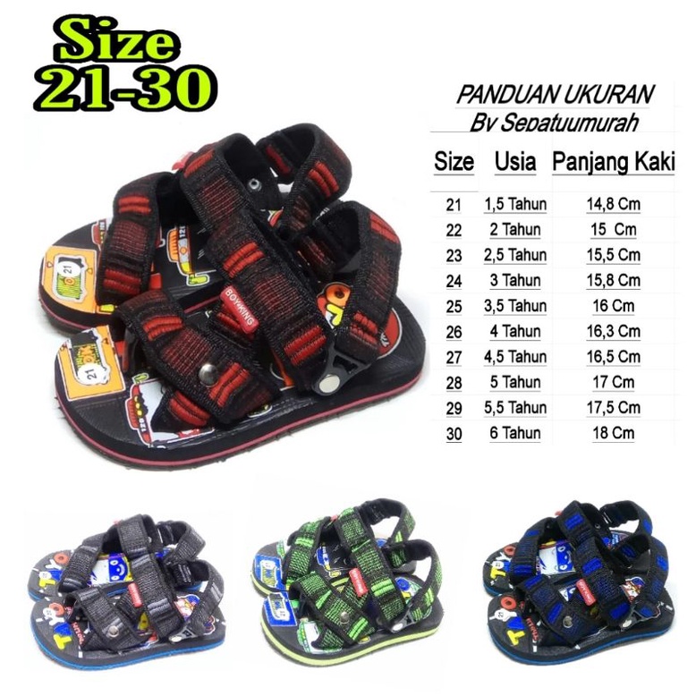 Boyking Sandal Gunung Anak Baby Laki Laki Dan Perempuan Usia 2-6 tahun