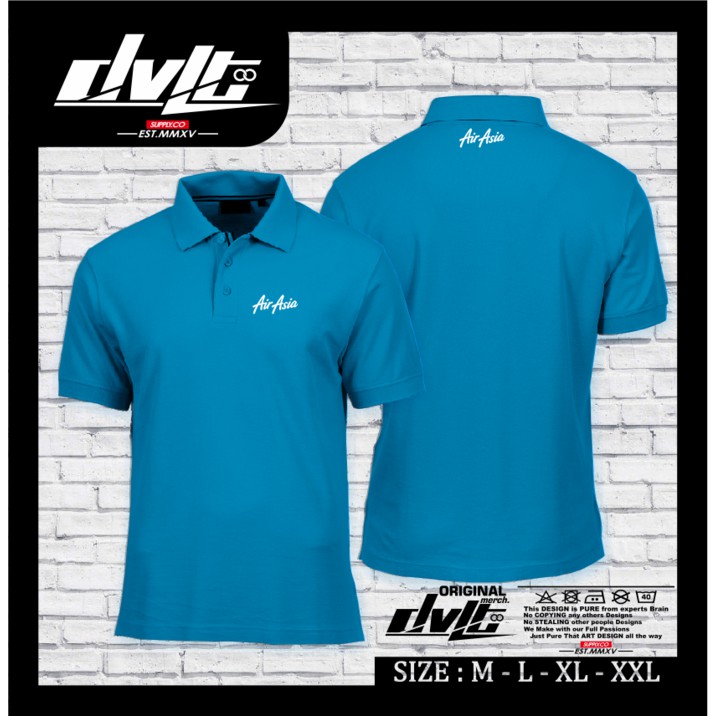 Poloshirt / Kaos Polo Air Asia Logo Murah  -MD Company