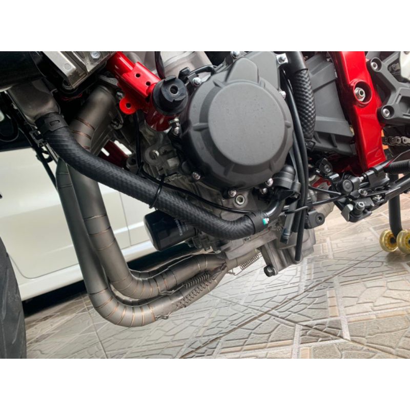 header zx25r underbelly finishing sandblast