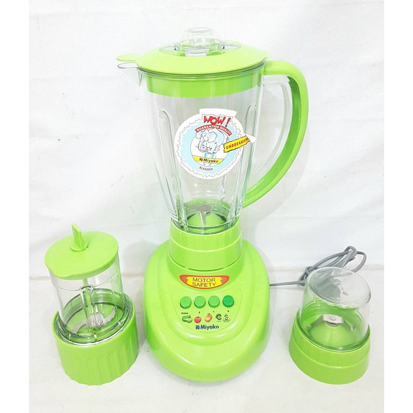 Blender Miyako Plastik 1,5 Liter BL 152PF 3in1 BL 152 PF - BL152 PF Gilingan Bumbu Basah Kering 1.5L