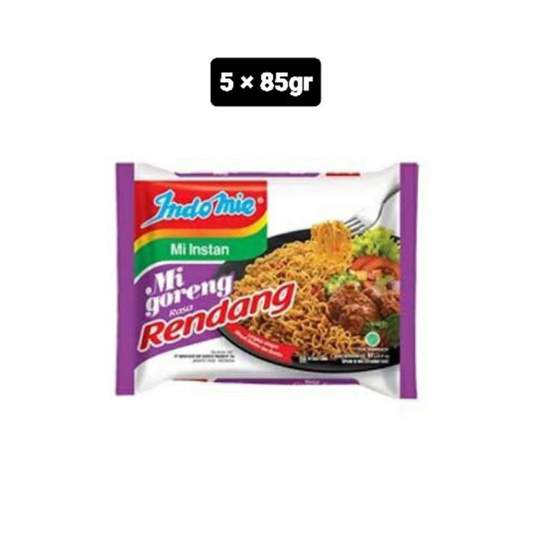 

Indomie mie instan goreng rasa rendang 5x85gr