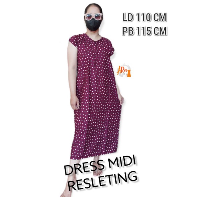 DASTER MIDI BALI/DRESS BUSUI/DRESS RESLETING BALI/LARISADAFANA