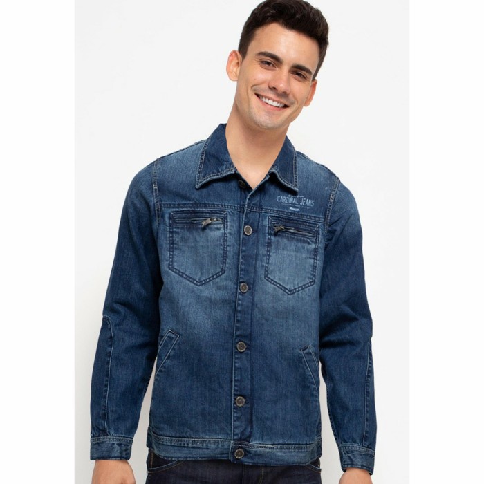 CARDINAL -JACKET JEANS PRIA ORIGINAL- Denim Jacket 71C