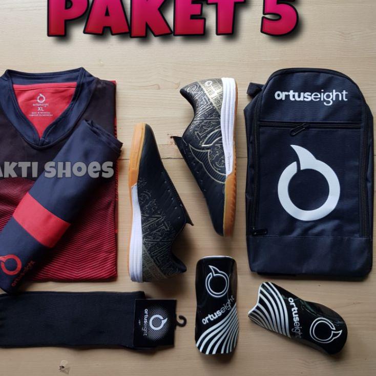 Menarik.. ORTUSEIGHT KEREN grade ori sepatu futsal Bima catalyst yudistira paket komplit