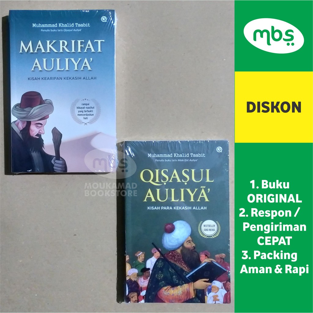 PAKET BUKU MAKRIFAT AULIYA & QISASUL AULIYA - 2 BUKU ORIGINAL