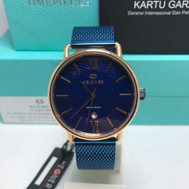 Jam tangan pria wanita Hegner timepieces HW 1650 L original
