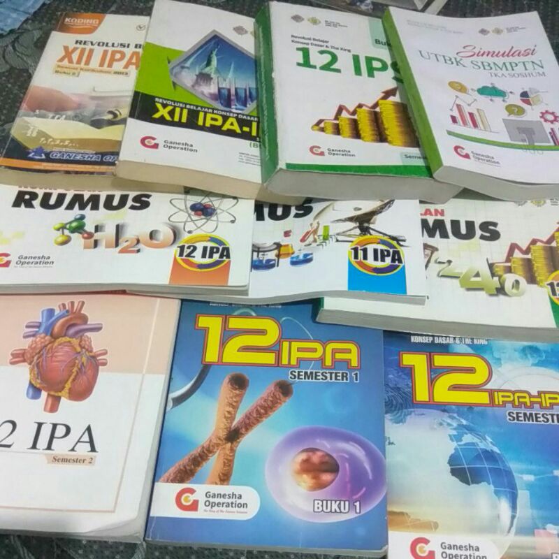 PART 1 SNBP preloved buku Ganesha operation go buku sakti IPA the kingkoding GO 2021 simulasi utbk s